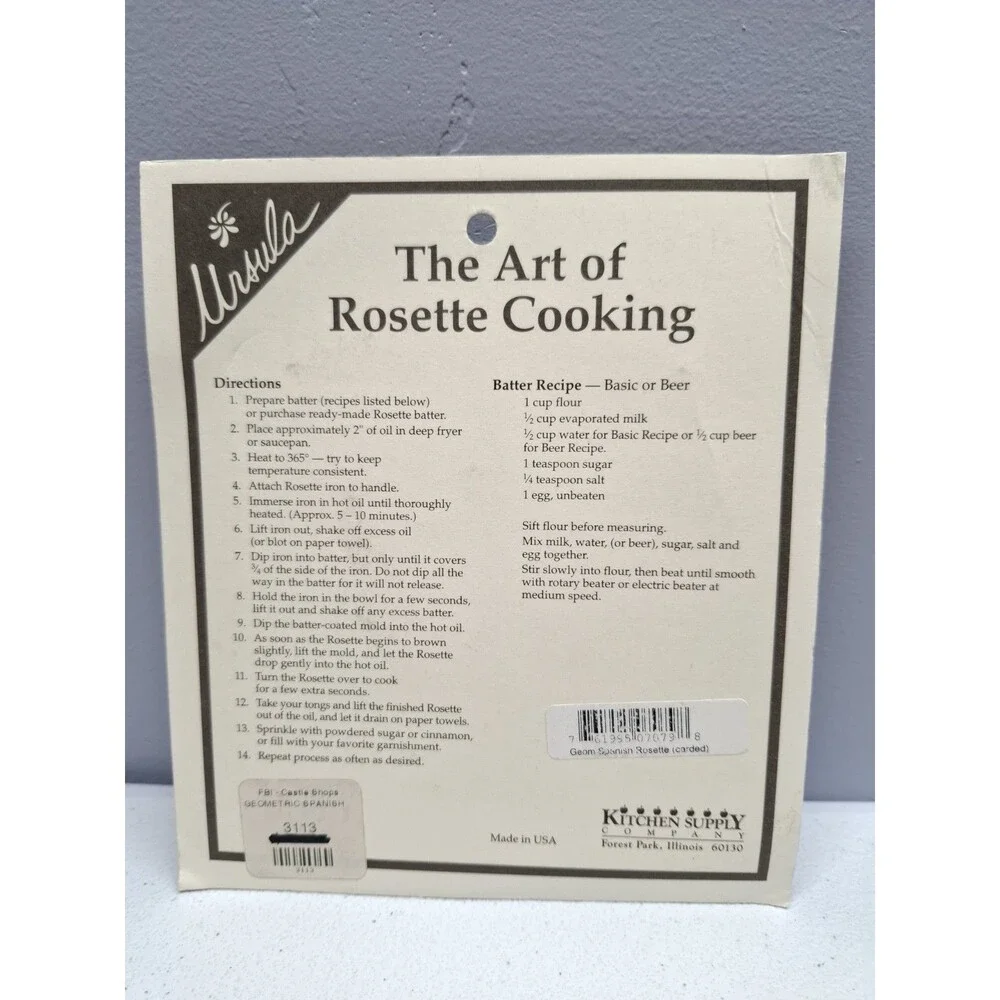 Vintage Ursula Rosette Iron Geometric Spanish 4